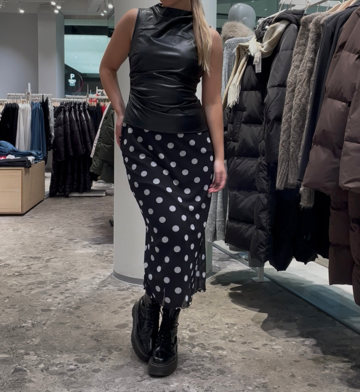 NMLUCIA Long Skirt - Black